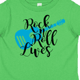 thumbnail image 4 of Inktastic Rock and Roll Lives with Blue Guitar Boys or Girls Toddler T-Shirt, 4 of 5