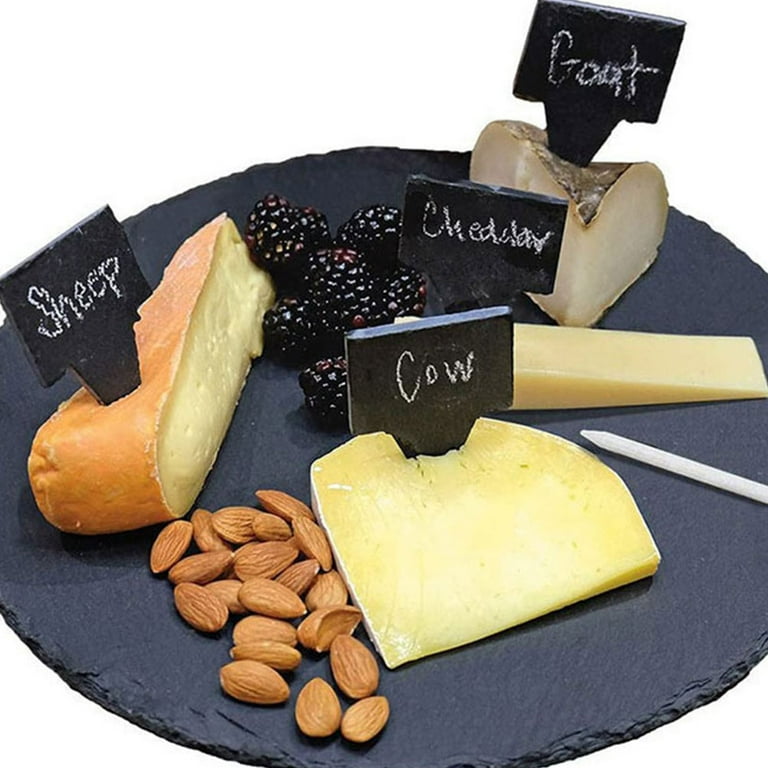 Slate Cake Marker Small Cheese Board Chalkboard Picks Labels Paper