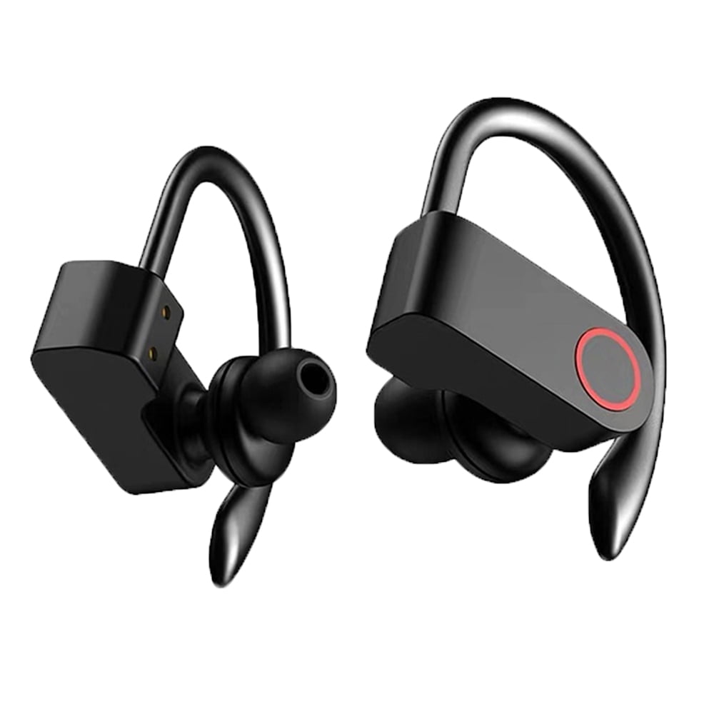 BLACK TRINIDa IPX7 Waterproof Sport Wireless headset for running Best In ear earbuds HiFi Stereo with Mic 10 hours playback Gym workout passive Noise Cancel wireless earphones Bluetooth headphones