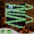 thumbnail image 7 of Halloween Decorative Barrier Tape,Glow In Dark Ghost Warning Strip with Flexible Cuttable Texture,Long Halloween Prop for Yard Escape Room Classroom Party Scene Layout(Green), 7 of 7