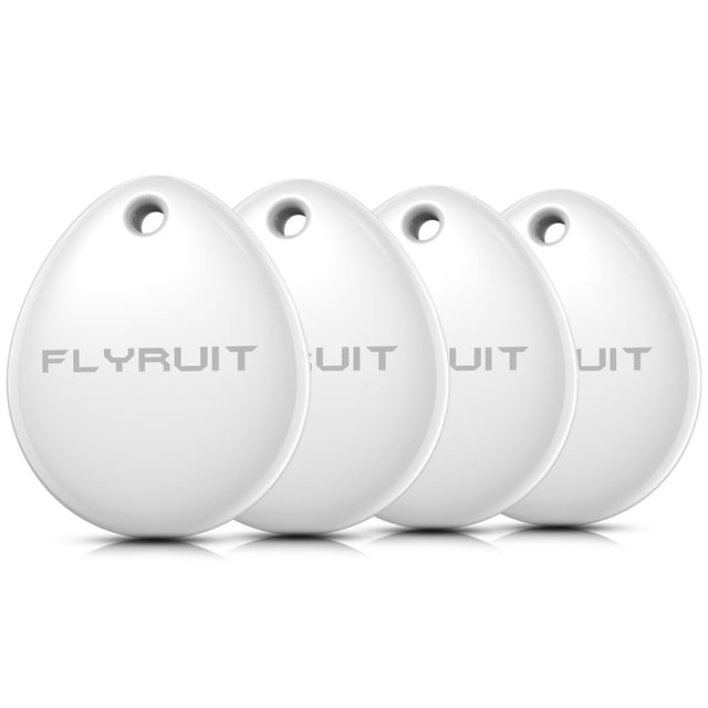 Etiquetas rastreadoras 4 unidades FLYRUIT Apple MFi Bluetooth para iOS