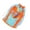 Blue orange strap, variant on Large Capacity Sand Toy Bag Mesh Beach Bag Kid Seashells Storage Bag Beach Handbag Child Beach Bucket Bag for Holiday