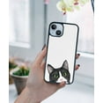 thumbnail image 5 of FINCIBO Soft Rubber Protector Cover Case for Apple iPhone 14 6.1" 2022, Animal Black White Tuxedo Cat, 5 of 5