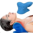 thumbnail image 1 of Neck Shoulder Stretcher Relaxer Cervical Chiropractic Traction Device Pillow, 1 of 5