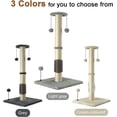thumbnail image 7 of 32" Tall Cat Scratching Post Sisal Scratch Posts with Hanging Ball and Self-Massage Brush Vertical Scratcher for Indoor Cats and Kittens(Light-Gray 32inches), 7 of 7