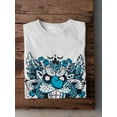 thumbnail image 3 of Blue Monster Street Design Men White T-Shirt, Male Medium, 3 of 4