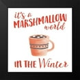 thumbnail image 2 of Marshall, Laura 12x12 Black Modern Framed Museum Art Print Titled - Cozy Winter VII Red, 2 of 5