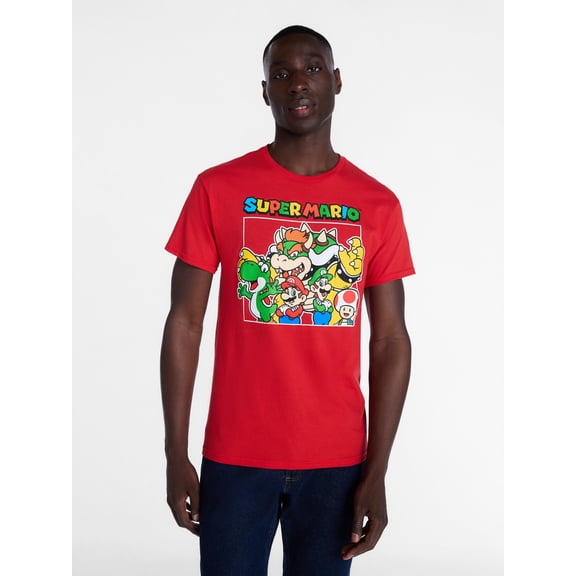 Super Mario Men’s Graphic Tee, Sizes S-3XL
