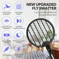thumbnail image 4 of Fly Killer Mosquito Swatter Racket Wasp Rechargeable Bug Zapper Hands-Free Electronic Mosquito Killer Indoor Outdoor,1PCS(Black), 4 of 7