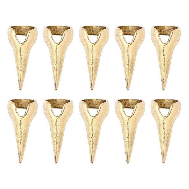 FELTECHELECTR 10 garras para uñas de Halloween, anillos para dedos con diseño de patas pavimentadas y estilo antiguo.