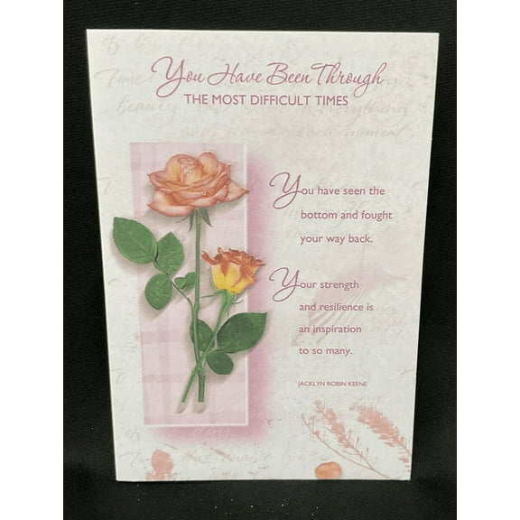 Tough Times Greeting Card w/Envelope