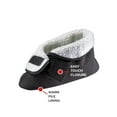 thumbnail image 2 of Silverts Men & Women Soft Fleece Booties Extra Wide Slippers, XL, Navy, 2 of 2