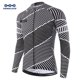 thumbnail image 3 of Camiseta de ciclismo profesional de manga larga KEMALOCE Camo para hombre, color negro, para primavera, para ciclismo de montaña, de poliéster, de manga larga, transpirable, 3 of 5