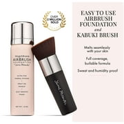 MagicMinerals AirBrush Foundation by Jerome Alexander, 2 Piece Set AirBrush Foundation and Kabuki Brush