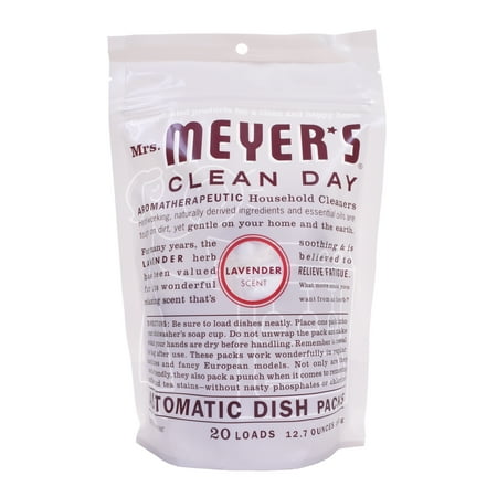 Mrs. Meyer's Clean Day Automatic Dishwashing Packs, Lavender, 20