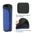 thumbnail image 4 of Unique Bargains Luggage Handle Wrap, 4 Pack Neoprene Handbag Grip Cover Protector Identifier with Hook and Loop, Dark Blue, 4 of 5