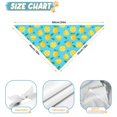 thumbnail image 6 of Dog Bandana 1 Pack,Yellow Lemon Fruit Slices Blue Pattern Bandanas for Dogs,Cat Bandana,Small/ Large Dog Bandana 2 Size,Dog Bandanas, 6 of 6