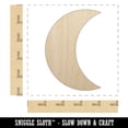thumbnail image 2 of Moon Partial Wood Shape Unfinished Piece Cutout Craft DIY Projects - 4.70 Inch Size - 1/4 Inch Thick, 2 of 7