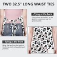 thumbnail image 6 of White Cow Black Spot Milk Pattern Apron-Garden Aprons for Women with Pockets-Cotton Linen Waterproof Kitchen Cooking Gardening Aprons Adjustable for Kitchen,Cooking,BBQ and Salon 33x27 Inch, 6 of 7