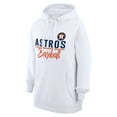 thumbnail image 2 of Women's G-III 4Her by Carl Banks  White Houston Astros Team Fleece Pullover Hoodie, 2 of 3