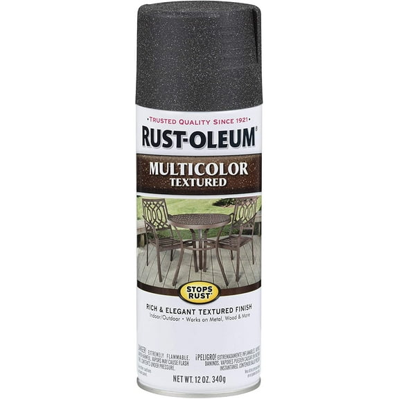 Rust-Oleum 223525 Stops Rust Multi-Color Textured Spray Paint, 6 Pack, Aged Iron, 72 Ounce