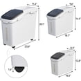 thumbnail image 4 of DEXTRUS White Polyethylene Terephthalate Airtight Ingredient Food Storage Containers, 4 of 6
