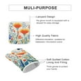 thumbnail image 3 of Watercolor Wildflowers Oven Mitt And Pot Holder Set Oven Glove for Kitchen Baking Cooking Grilling, 3 of 6