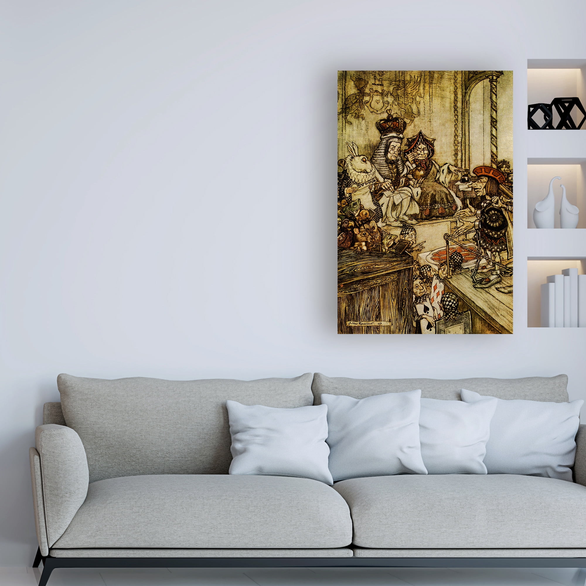 Trademark Fine Art 'Who Stole The Tarts Childrens Art' Canvas Art by Arthur Rackham