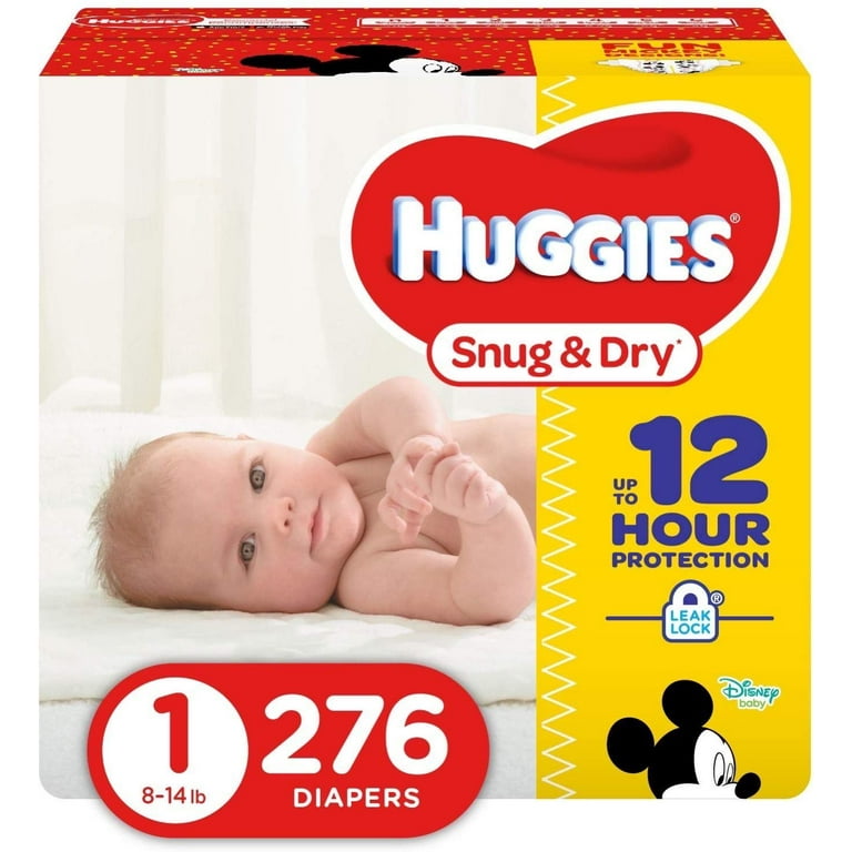 HUGGIES Snug Dry Diapers New Look Size 1 280 Count