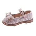 thumbnail image 3 of SILVERCELL Girl Bow Sandals Mary Jane Shoes Kids Female Princess Party Flower Girls Dress Shoes 2-9Y, 3 of 10