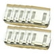 thumbnail image 1 of 10 pinzas para fijar perneras de pantalón, portátiles, multiusos, premium. Amarillo transparente, 1 of 8