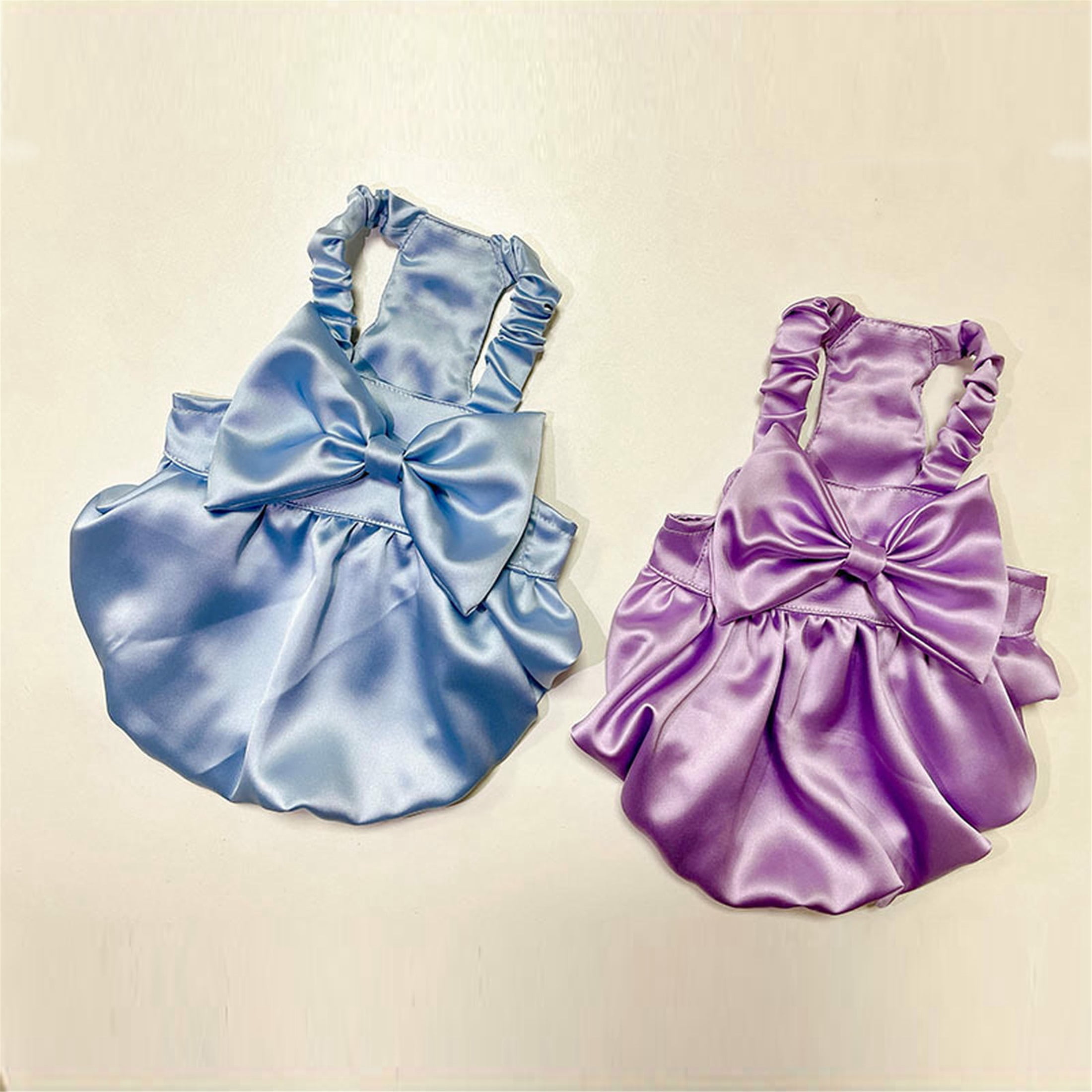 HQREA Dachshund Dog Dress Summer Girl Pretty Dog Wedding Party Skirt Outfits with Bow Valentine Clothes for Medium Large Dogs