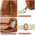 thumbnail image 5 of YOMYM Leather Purse for Women Leather Crossbody Bag Fanny Packs Chest, 5 of 7
