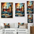 thumbnail image 4 of Designart "Reflections In Toast II" Wine & Champagne Floater Framed Wall Art Living Room, 4 of 5