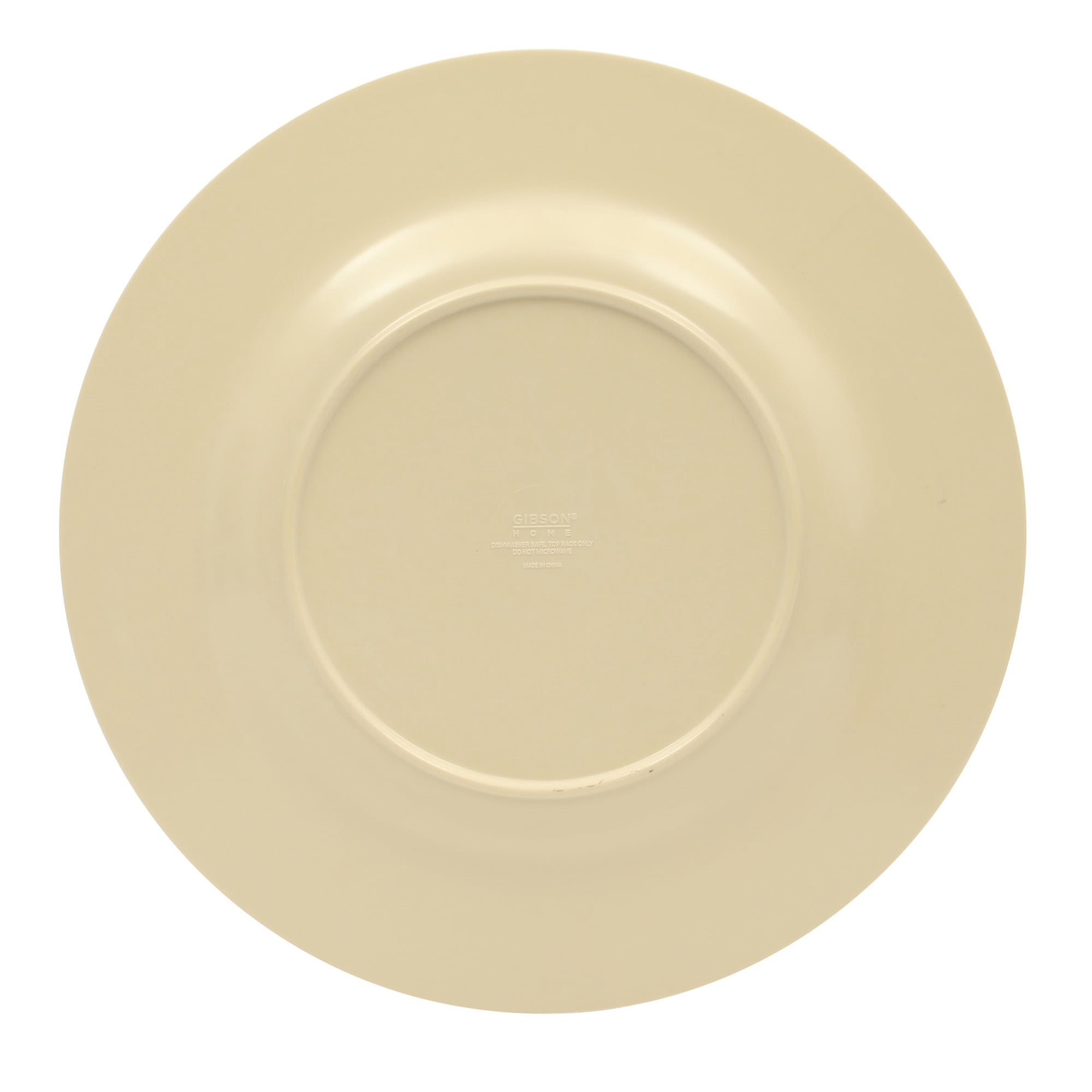 Gibson Home Casper Court 16-Piece Melamine Dinnerware Set – Reactive Glaze Look - Service for - Beige