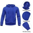 thumbnail image 3 of Zusmen Tracksuit Mens, Casual Long Sleeve Full-Zip Running Sweatsuit Sets , Track Jackets and Pants 2 Piece Outfit, Warm Jogging Sweat Suits for Men Middle blue 3XL, 3 of 5