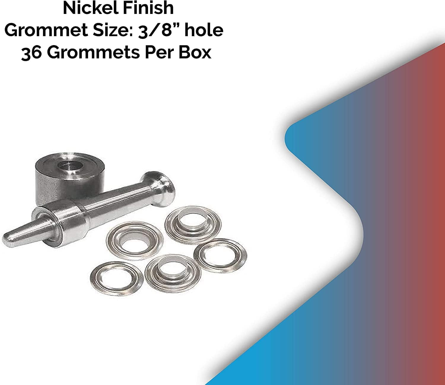 Tarps Now ® Grommet Tool Kit 0 (1/4 Hole) with Grommet Die Cutting