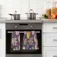 thumbnail image 4 of Yayeee 100% Cotton Hand Towels for Bathroom 16" x 28" Soft Absorbent Kitchen Towel, Galactic Candy, 4 of 7