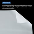 thumbnail image 4 of Unique Bargains Flower Wrapping Fog Paper 22.8x22.8 Inch Waterproof Floral Wrapping Paper White 20 Pcs, 4 of 7