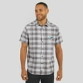 thumbnail image 4 of Men's Darius Rucker Collection by Fanatics Gray Miami Dolphins Team Plaid Short Sleeve Full-Snap Shirt, 4 of 6