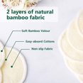 thumbnail image 6 of 12 Pcs Reusable Makeup Remover Pads, Dingrich Bamboo Fiber Organic Cotton Pads for Face Cleaner and Eyes Make Up Remover Pads with Storage Bag, 6 of 10