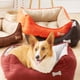 thumbnail image 2 of Cama para perro Rectangular Kyuden Home Cama para perro rectangular naranja/taupe Kyuden Home, 2 of 2