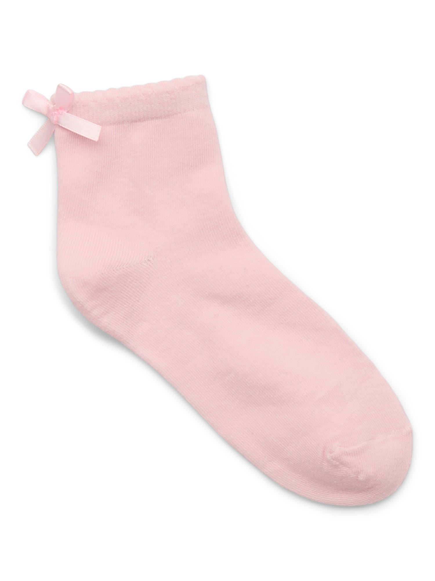 Wonder Nation Girls' Ankle Socks, 3-Pack, Sizes S-L