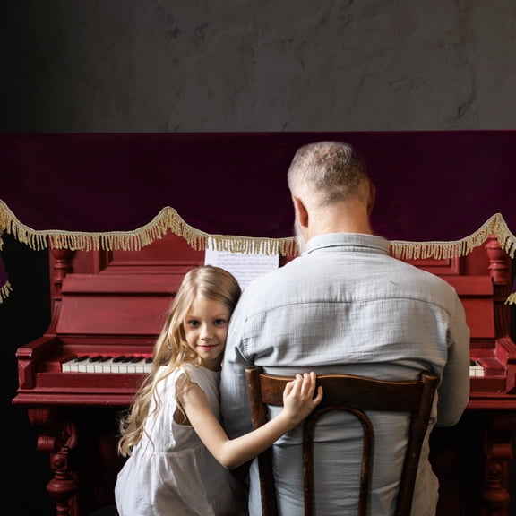 OFFIGAM Red 88-Key Keyboard Cover for Electric Digital Piano - and Scratch Resistant Protector