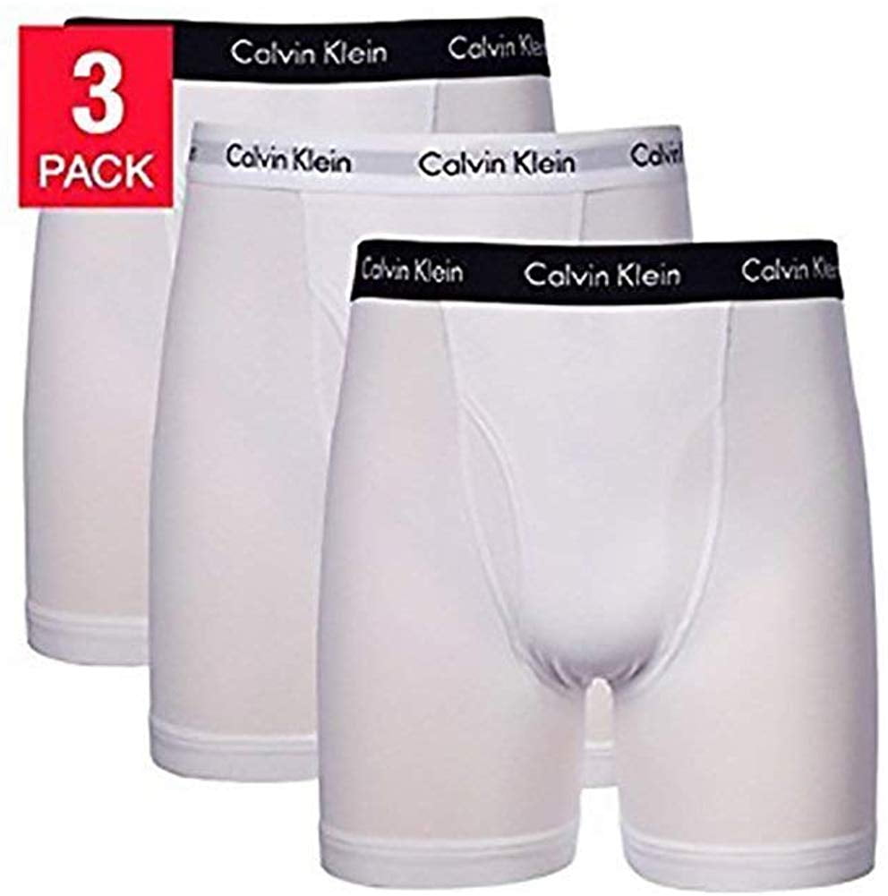 calvin klein men's white briefs