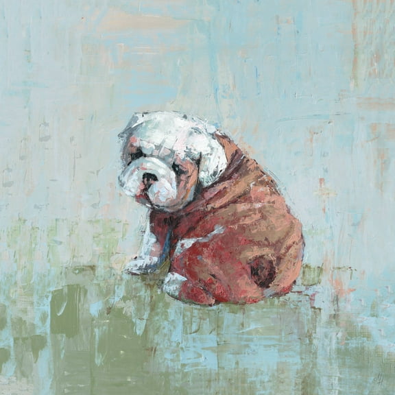 Marmont Hill Sleepy Puppy Canvas Wall Art