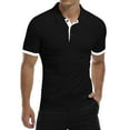 thumbnail image 4 of HAOMEILI Men's Short/Long Sleeve Polo Shirts Casual Slim Fit Basic Designed Cotton Shirt Tops, 4 of 6