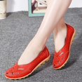 thumbnail image 2 of Huesdet Loafers for Women Flats Shoes Womens Loafers Slip On Pointed Toe Comfortable Office Work Driving Flats Fashion Dress Shoes for Women(Red,11), 2 of 7