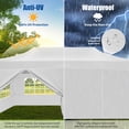 thumbnail image 6 of HOTEEL 10x20 Heavy Duty Canopy Tent with 6 Removable Sidewalls,Pop up Outdoor Commercial Party Wedding Tent with Roller Bag,Waterproof & UV 50+,White, 6 of 12