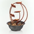 thumbnail image 5 of Alpine Corporation 10" x 9" x 13" Metal Indoor Plug-In Tabletop Fountain with Stone-Filled Base, 5 of 12